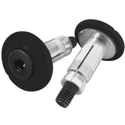 Cycra Powergrip Bar End Set For Motorcycle Handguards - Standard & Oversize Alloy Bar Ends