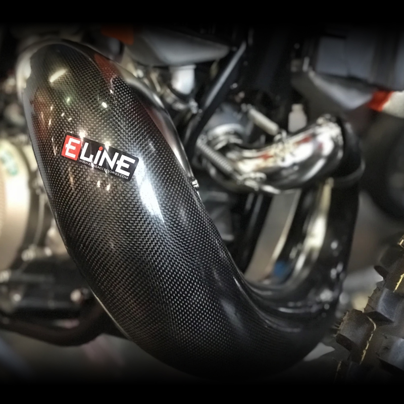 Eline Carbon Pipe Guards for KTM, Husaberg, Husqvarna, GasGas