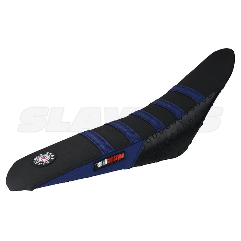 Husqvarna Super Grip Standard Seat - Blue, Black, Blue