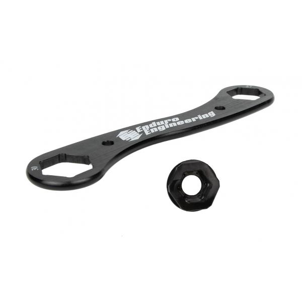 Pit Posse Motorcycle Axle Nut Spanner Wrench – Compact Rider Tool, 22mm X 32mm