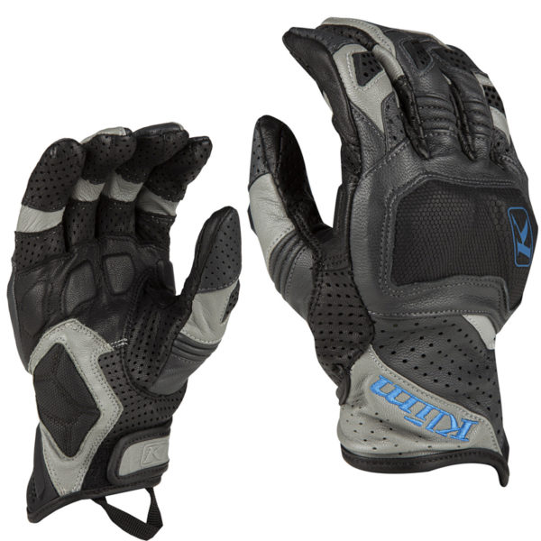 Badlands Aero Pro Short Glove - gray, kinetik blue