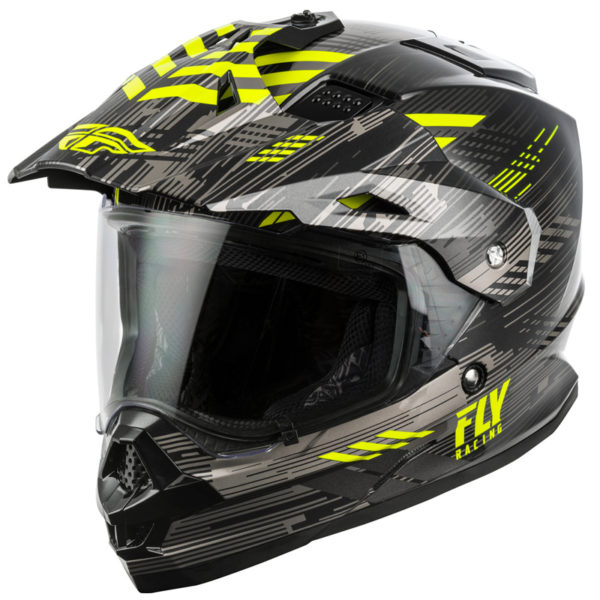 Fly Racing Trekker Helmet - black, grey, hi-vis