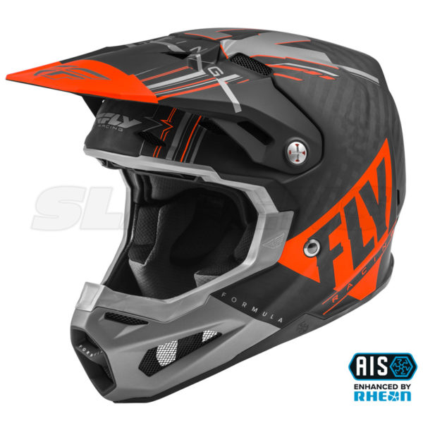 Formula Vector Helmet - Orange, Grey, Black