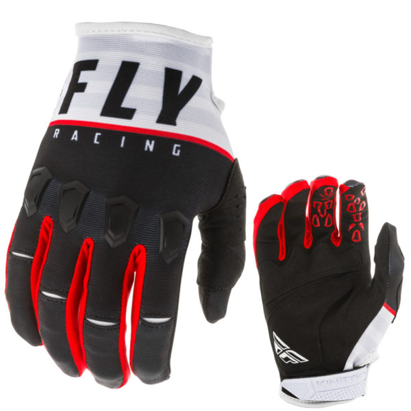 Kinetic Gloves - black, white, red