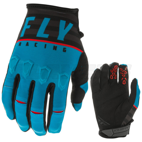 Kinetic Gloves - blue, black, red