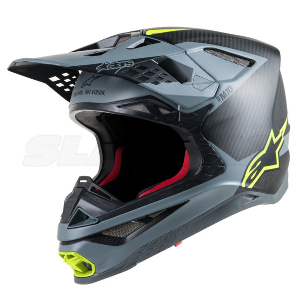 Super Tech S-M10 Helmet - black, grey, yellow