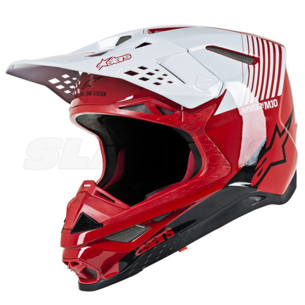 Super Tech S-M10 Helmet - red, white