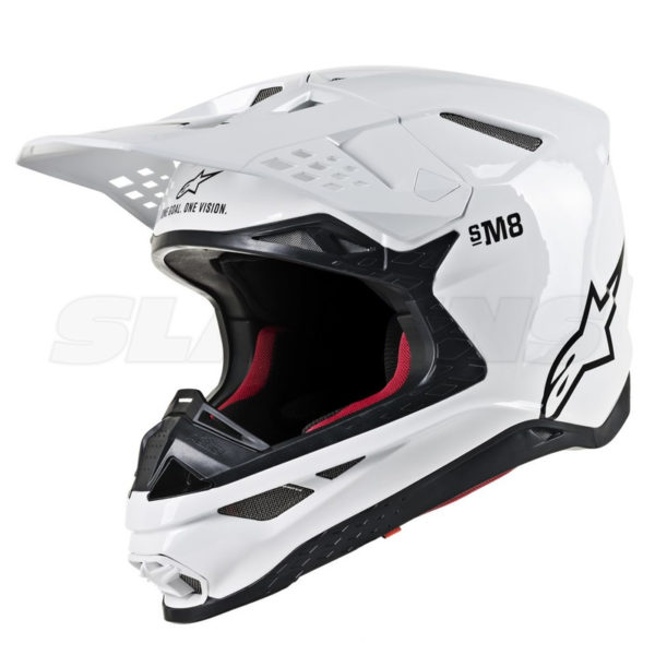 Super Tech S-M8 Helmet - glossy white