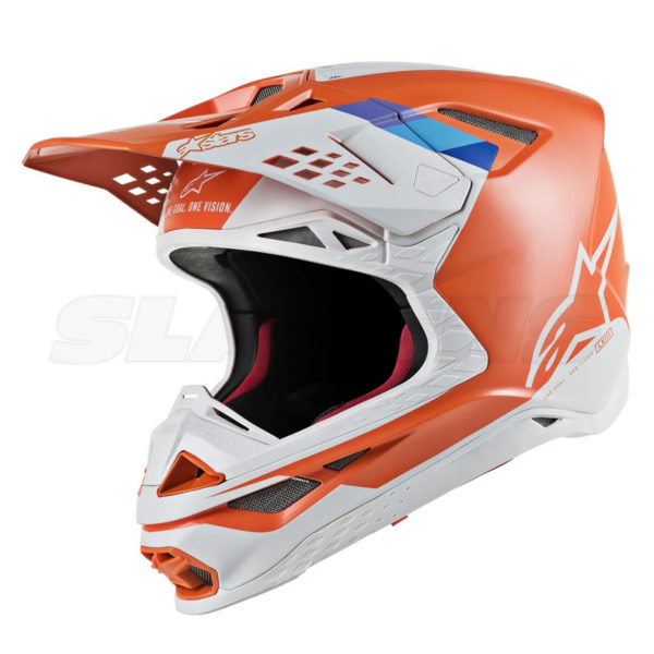 Super Tech S-M8 Helmet - orange, grey