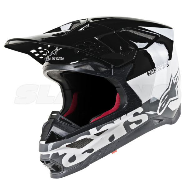 Super Tech S-M8 Helmet - white, black, grey