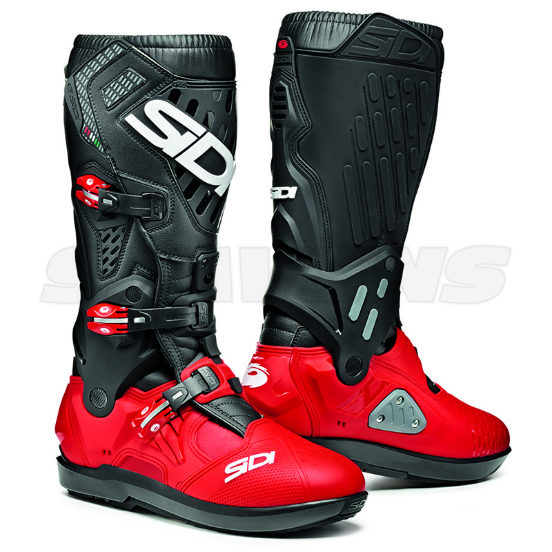 SIDI Atojo SR Dirt Bike Boots - red, black