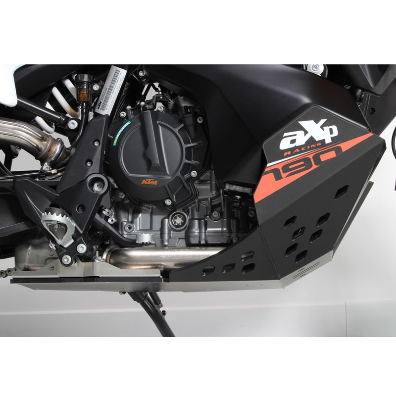 AXP KTM 790 Skid Plate Black on Bike - side