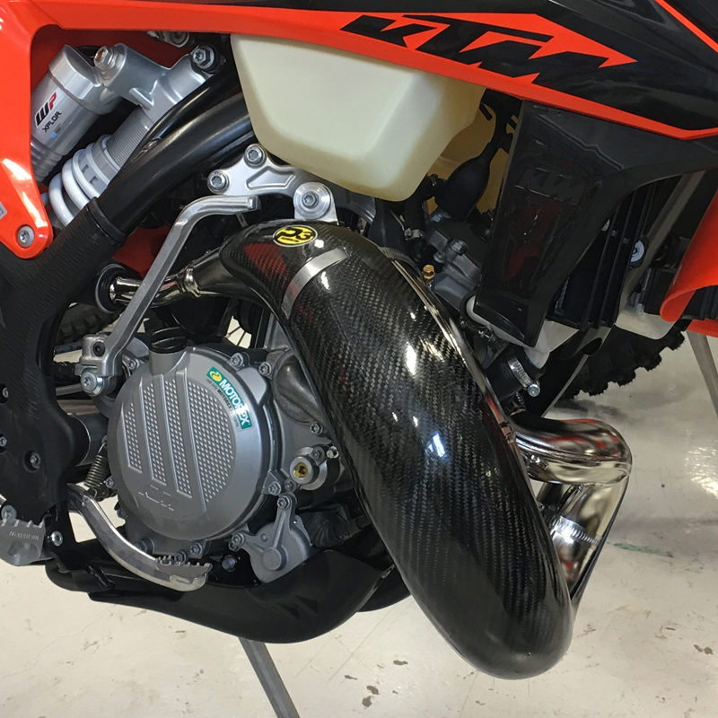 Max Coverage Carbon Fiber Pipe Guard KTM 150