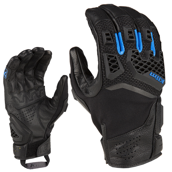 Baja S4 Gloves - black, kinetic blue