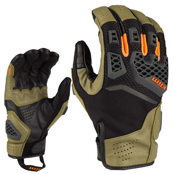 Baja S4 Gloves - sage, strike orange