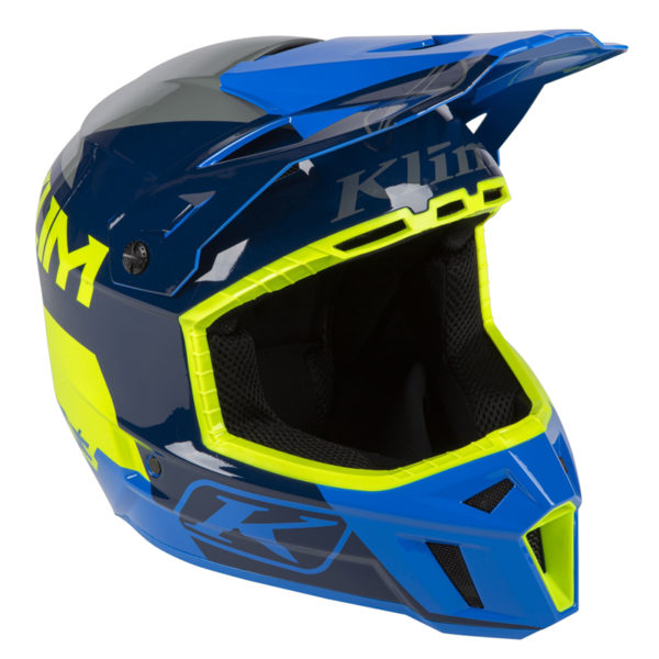 Klim F3 Helmet DOT, ECE - Prizm Kinetik Blue