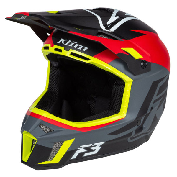 Klim F3 Helmet ECE - Tectonic High Risk Red