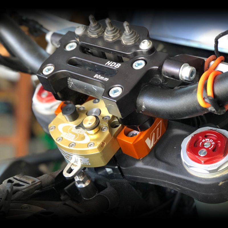 KTM 790 Submount Bar Riser - installed on bike