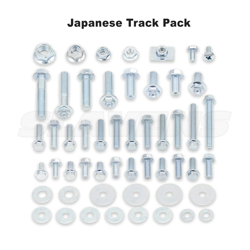 Track Pack Japanese Style Hardware Kit contents