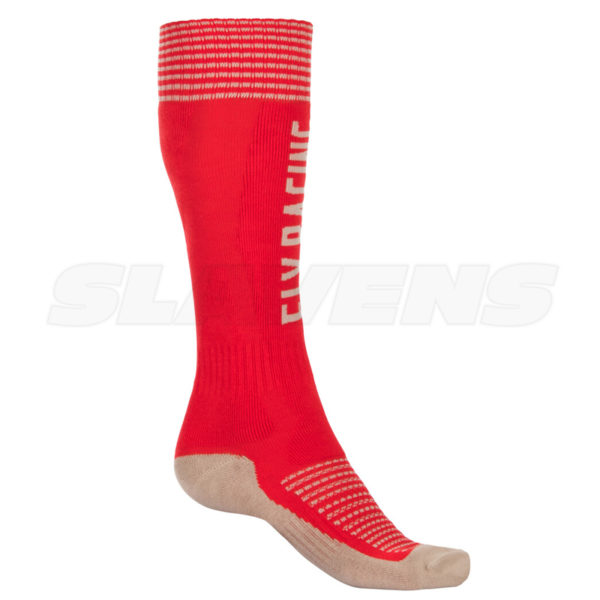 Fly MX Pro Sock Thick - Red, Khaki