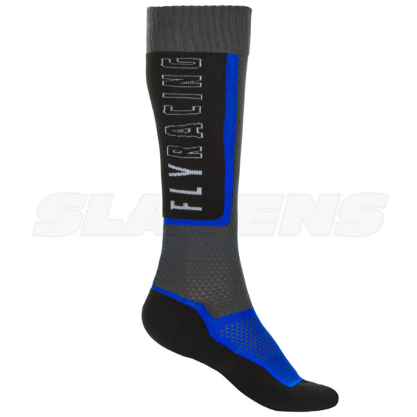 Fly MX Sock Thin - Black, Grey, Blue