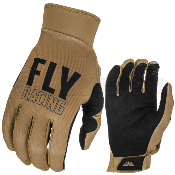 Fly Racing Pro Lite Gloves - Khaki, Black