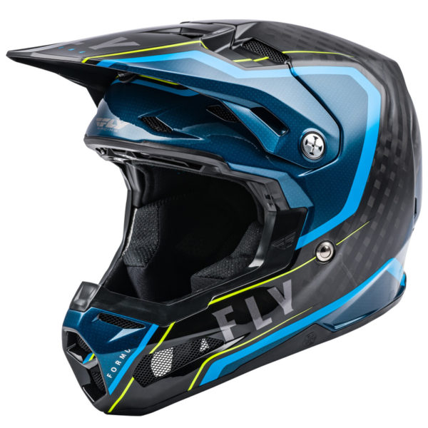 Formula Carbon Axon Helmet - Black, Blue, Hi-Vis