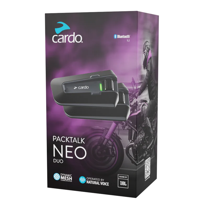Packtalk Neo Bluetooth Headset by Cardo Systems - Slavens Racing