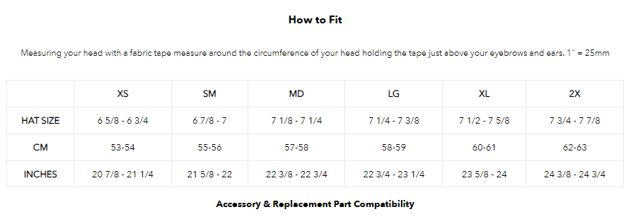 TLD-Helmet-Sizing - Slavens Racing