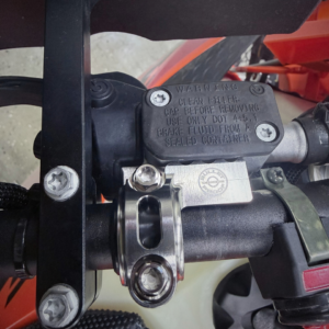 Bullet Proof Designs Titanium Front Brake & Clutch Master Cylinder Guards