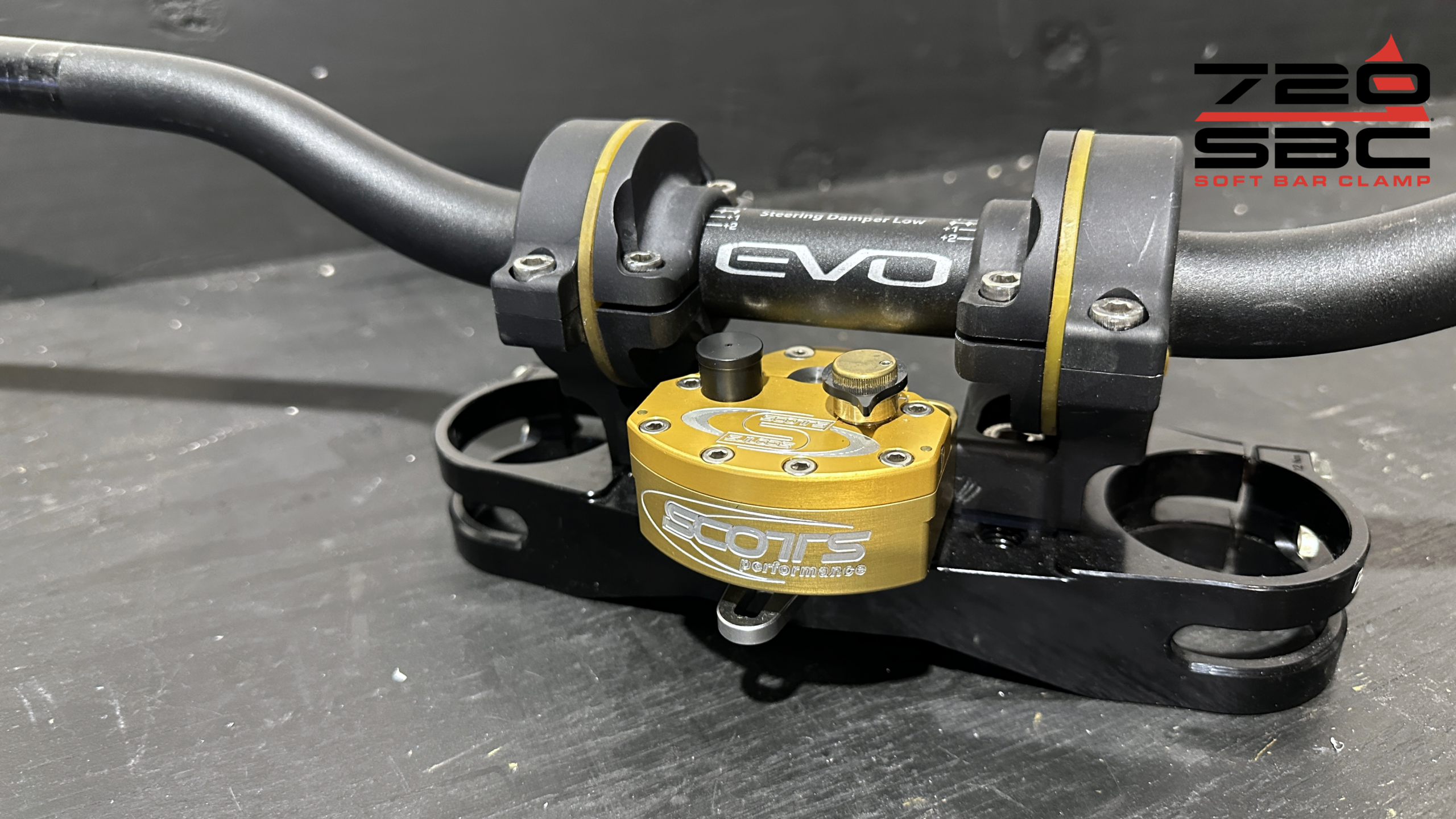 Urmosi 720 SBC Soft Bar Clamp for Scott's Steering Stabilizers