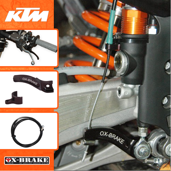 Apico Black Orange Rear Brake & Gear Pedal Lever For KTM EXCF 530 2008 Motocross