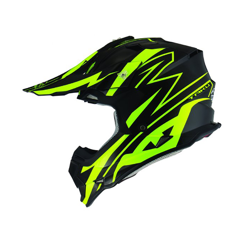 green dirt bike helmet